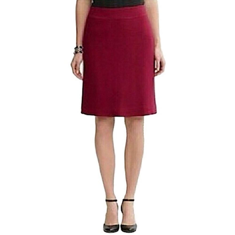 Banana Republic Wool Blend Marilyn Pencil Skirt, Garnet Red, Size 6
